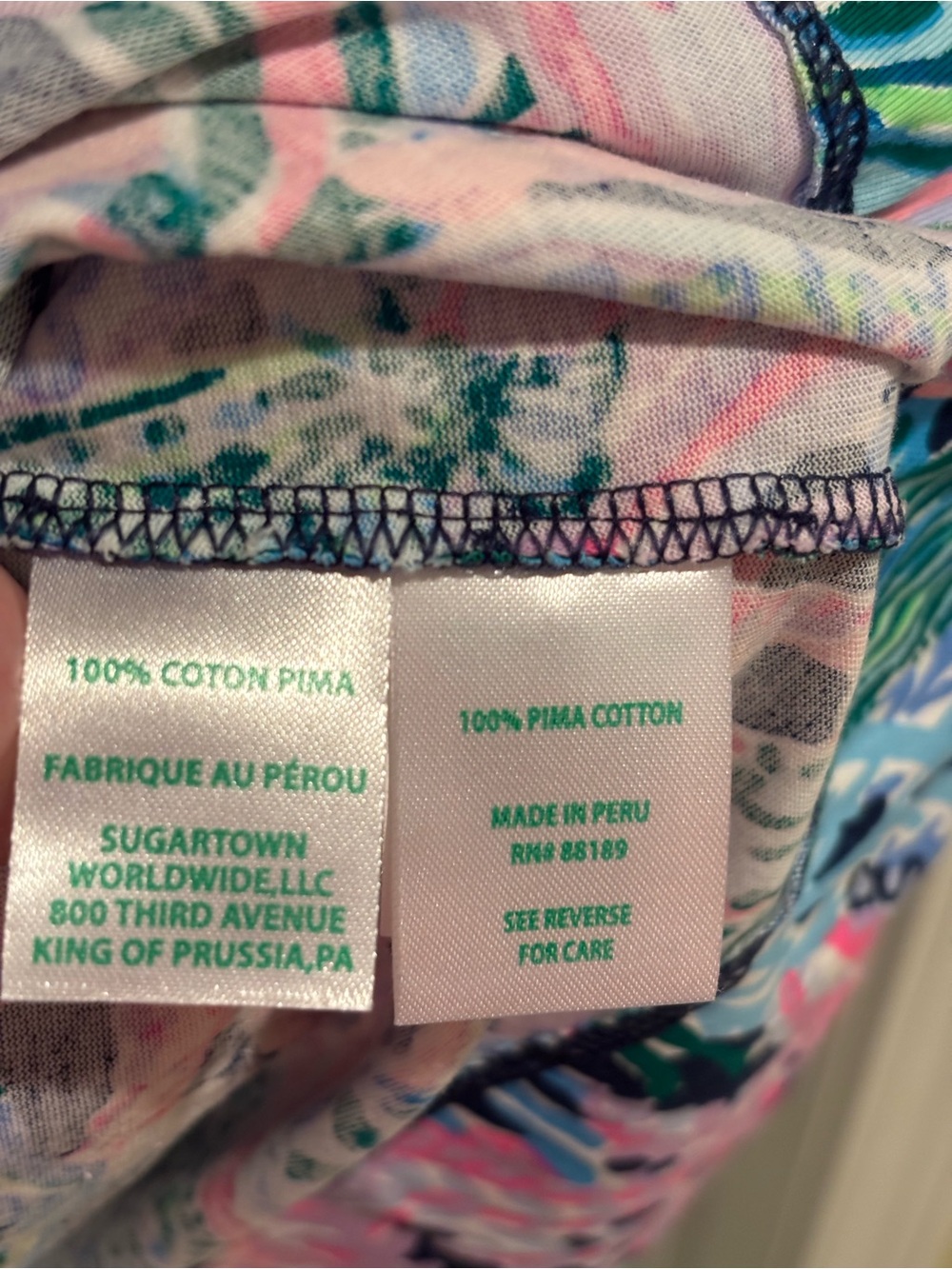 Lilly Pulitzer Tropical Coral-Print Dress in Pink, Blue & Green - Picture 4 of 4